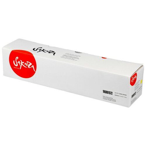 Картридж 106R01572 для XEROX, лазерный, желтый, 17200 страниц, Sakura картридж sakura 106r03886 для xerox желтый 9000 к