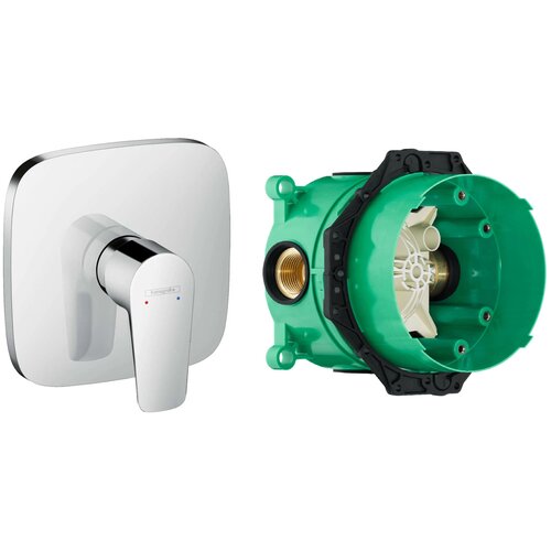 Смеситель для душа hansgrohe Talis E 71765000 + 01800180/01810180 хром смеситель для ванны hansgrohe talis e для механизма 01800180 хром 71745000