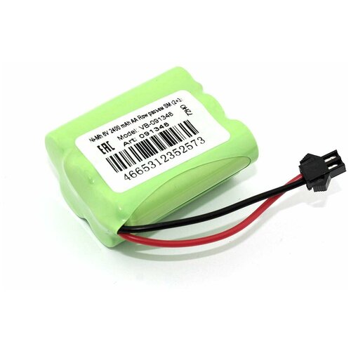 Аккумулятор Ni-Mh 6V 2400 mAh AA Row разъем SM (2+3)