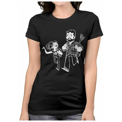 фото Футболка design heroes the last of us - джоэл и элли / одни из нас женская черная m