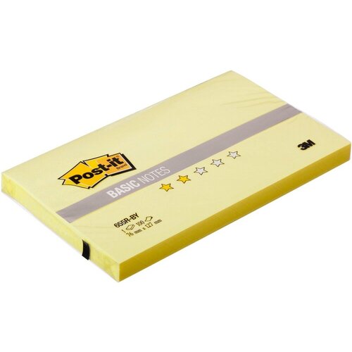 Блок-кубик Post-it Basic канареечный желтый 76х127 мм 100 листов 7100020768 4107₽