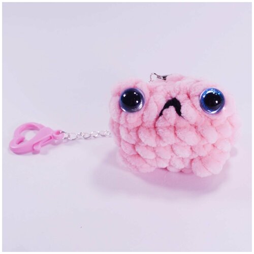 Вязаная игрушка лягушка брелок / Игрушка мягкая/ Жабка/ Подарок на 1 сентября
