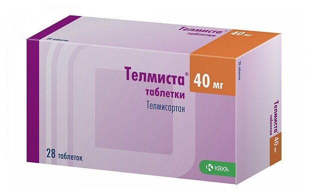 Телмиста таб., 40 мг, 28 шт.