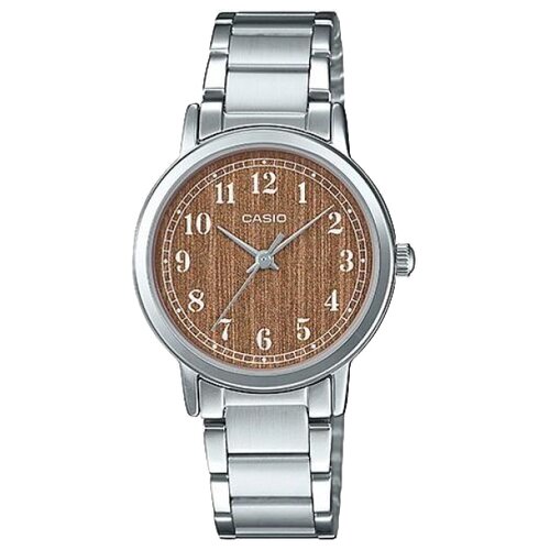 Наручные часы CASIO Collection LTP-E145D-5B2, серебряный, коричневый серьги нержавеющая сталь стекло мультиколор