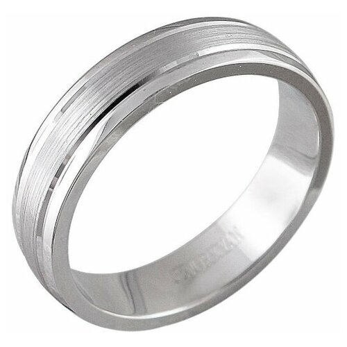 кольцо обручальное эстет платина 900 проба родирование гравировка размер 22 Кольцо обручальное Эстет, платина, 950 проба, размер 20.5, белый