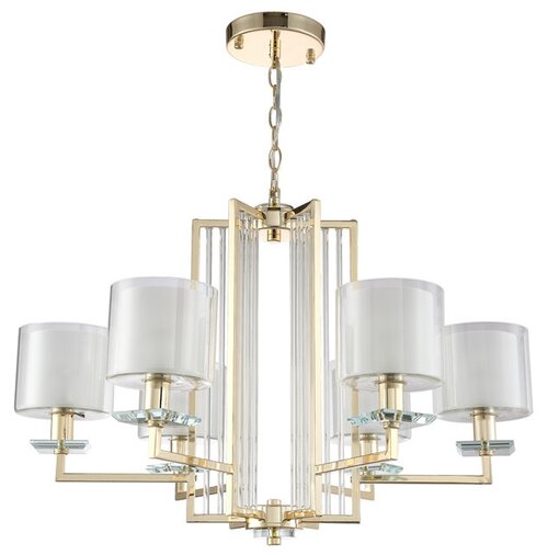 Люстра Crystal Lux NICOLAS SP-PL6 GOLD/WHITE