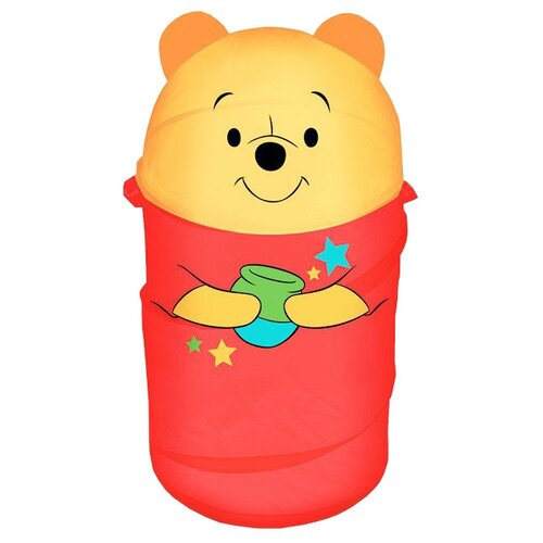Корзина для игрушек - Медвежонок Винни и его друзья с ручками и крышкой