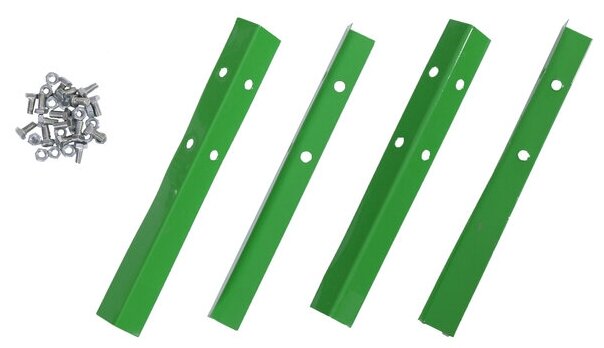 Greengo Грядка оцинкованная, 195 × 100 × 15 см, зелёная, Greengo