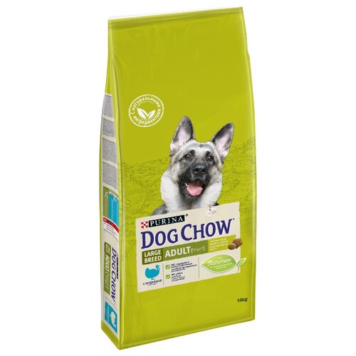 фото Сухой корм для собак DOG CHOW для здоровья кожи и шерсти, индейка 14 кг (для крупных пород)