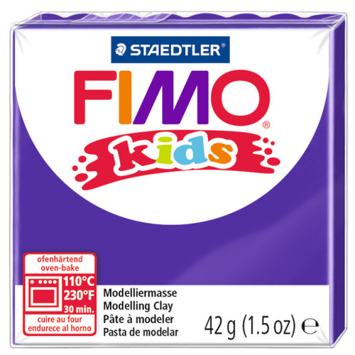 Полимерная глина FIMO kids 42 г лиловый (8030-6) сиреневый 42 г