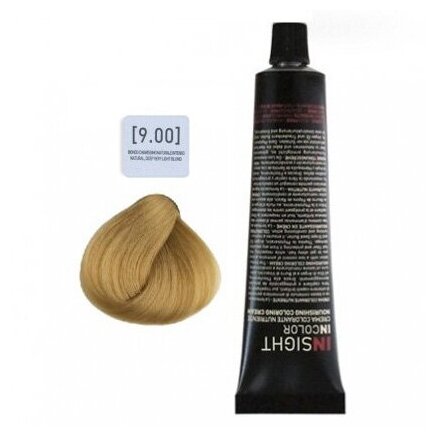 Крем-краска для волос 9.00 Супер натуральный очень светлый блондин (100 мл) INCOLOR