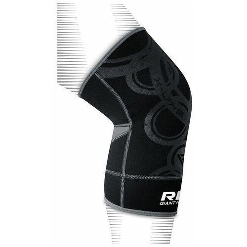 фото Суппорт колена, наколенник для фитнеса rdx k1 knee support compression sleeve non-slip , размер l, черный