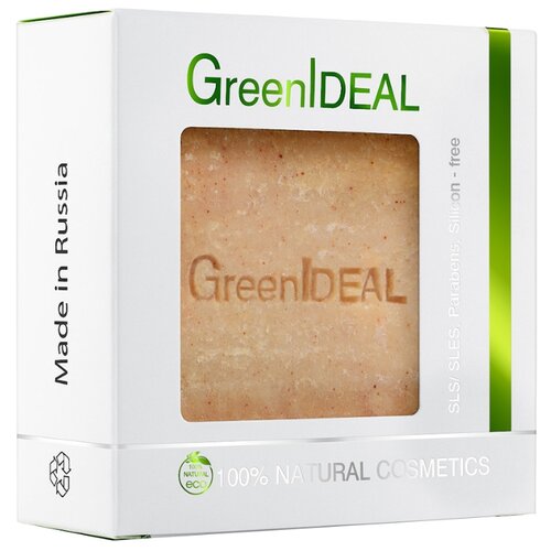 фото Кусковое мыло ручной работы GreenIdeal увлажняющее с медом, 100 г