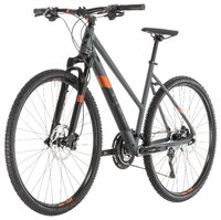 Горный гибрид Cube Cross Exc Trapeze (2019) grey/orange 54 см (требует финальной сборки)