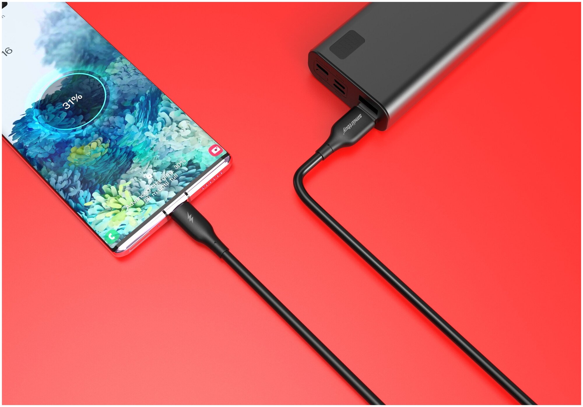 кабель USB-Type-C SMARTBUY iK-3112-S25w 1,0м белый - фото №17