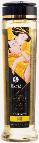 Изображение товара Массажное масло Shunga с ароматом "Моной" для тела, расслабляющее 240 мл
