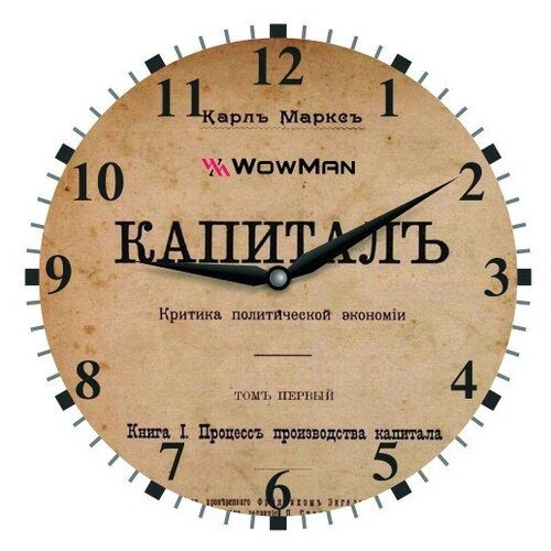 Настенные часы WowMan Kapital kvadrat