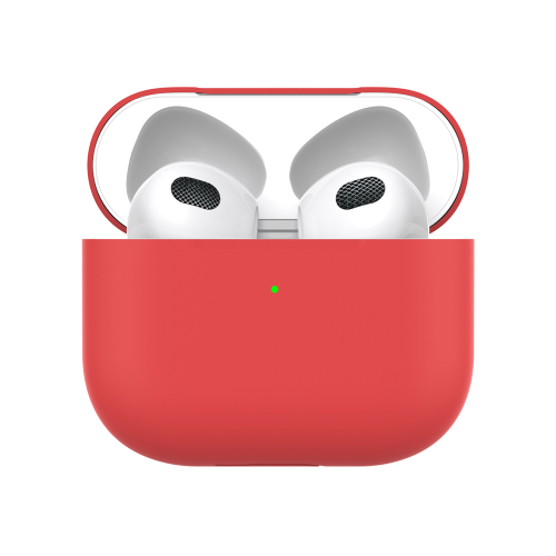 Силиконовый чехол VLP Silicone Case Soft Touch для Apple AirPods 3 Red