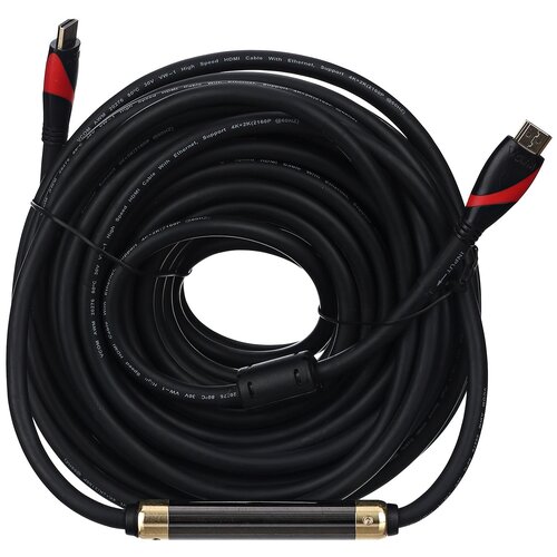 кабель hdmi 19m m ver black and red 2 0 1 8m vcom blister Кабель VCOM HDMI (m) - HDMI (m) 15м