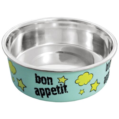 Миска металлическая на резинке Triol Bon Appetit, 250 мл миска металлическая на резинке bon appetit 0 45л triol