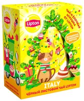 Чай черный Lipton Новогодняя елочка Italy подарочный набор, 20 г