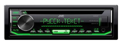 Автомагнитола CD JVC KD-R497 1DIN 4x50Вт