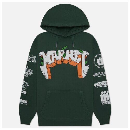 Мужская толстовка MARKET Growclub Hoodie зелёный, Размер XL