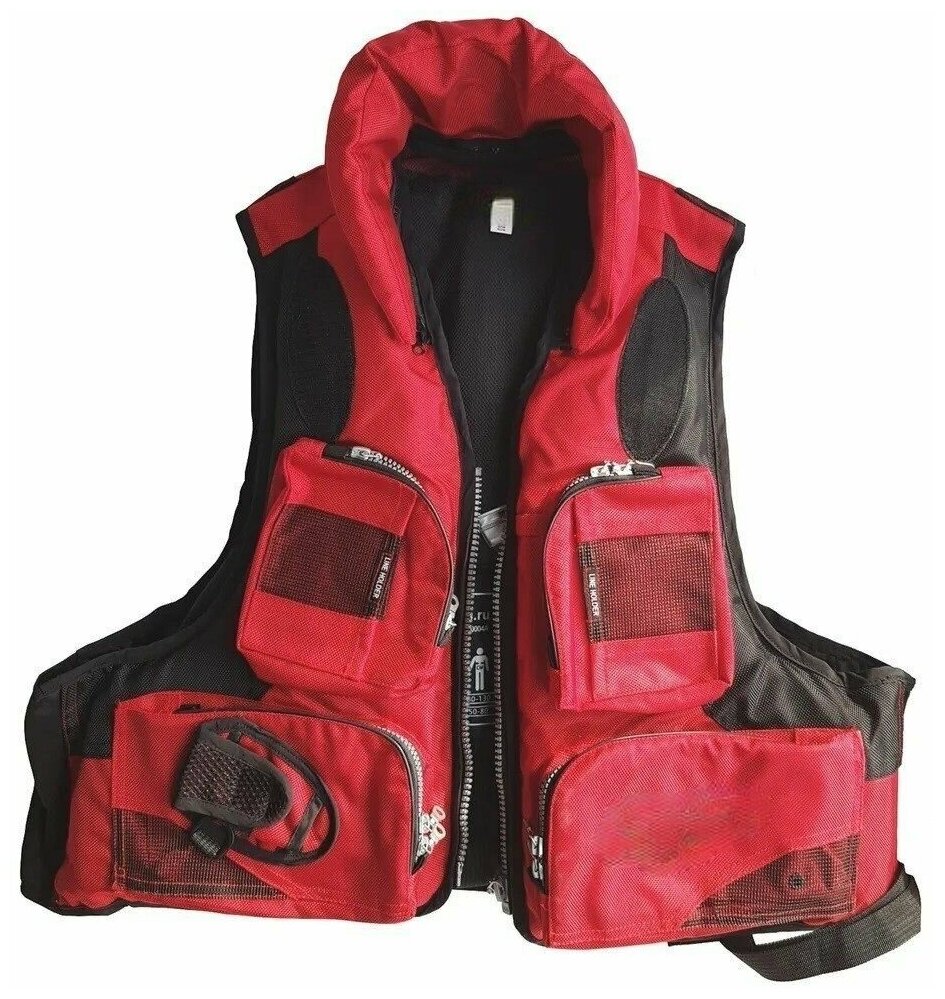 Жилет Aqua Sport Red, красный, размер 46-56, вес до 120 кг