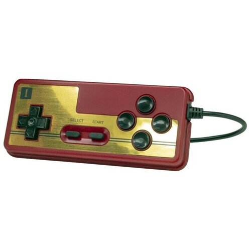 Retro Genesis Геймпад Retro Genesis Controller, проводной, 8 бит, красно-золотистый