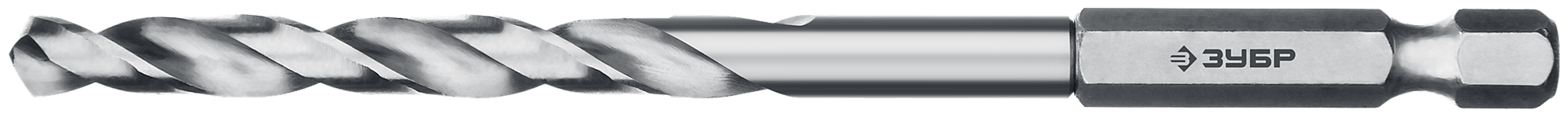 ЗУБР ПРОФ-а 5.0х104мм, Сверло по металлу с шестигранным хвостовиком, сталь Р6М5, класс А - фотография № 6