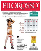 Чулки Filorosso Terapia 140 den 2 класс с кружевной резинкой размер 3, черный