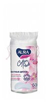 Ватные диски Aura Beauty Cotton pads с прошитыми краями 150 шт. пакет