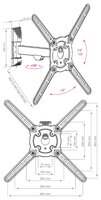 Кронштейн на стену Kromax ATLANTIS-10 Grey Titan