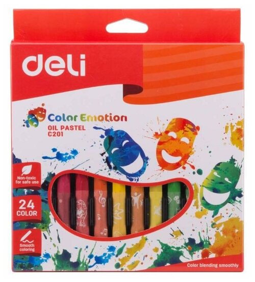 Краска для рисования Deli Пастель 24 цв. Color emotions С20120