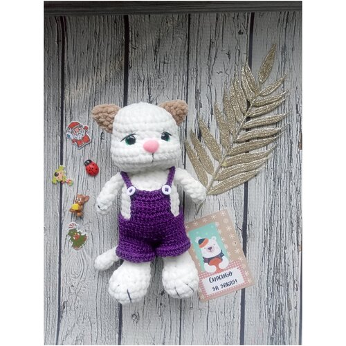 Милая кошечка в комбезе