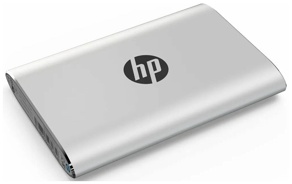 Внешний External SSD HP 500GB P500 Series Silver /7PD55AA#ABB/ (USB 3.2 Gen2 Type-C, up to 370/200Mbs, 300TBW, 79х54х10, 45g)