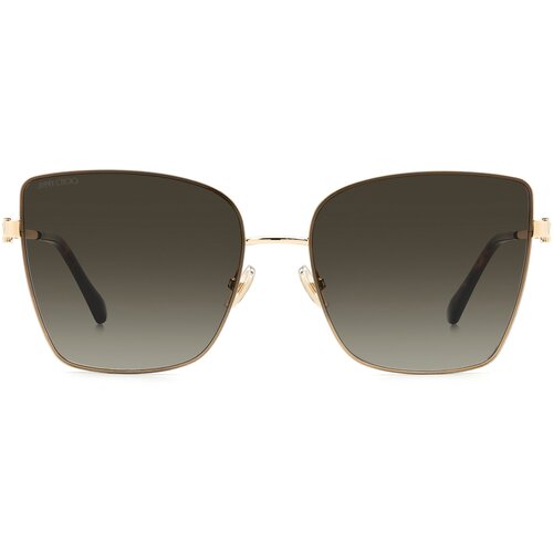 Солнцезащитные очки Jimmy Choo, золотой, коричневый
