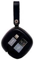 Кабель Hoco U33 Retractable USB - Lightning 0.9 м черный