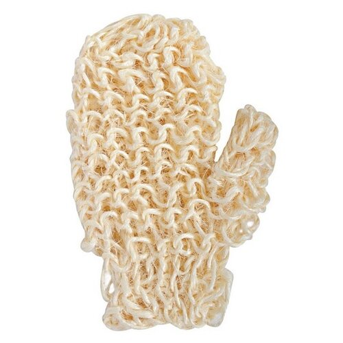 фото Мочалка beauty format рукавица крупного плетения из сизаля (45589-4003) бежевый