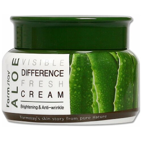 Крем для лица увлажяющий с экстрактом алое Aloe Visible Difference Fresh Cream, 100g, FarmStay, 8809636281058