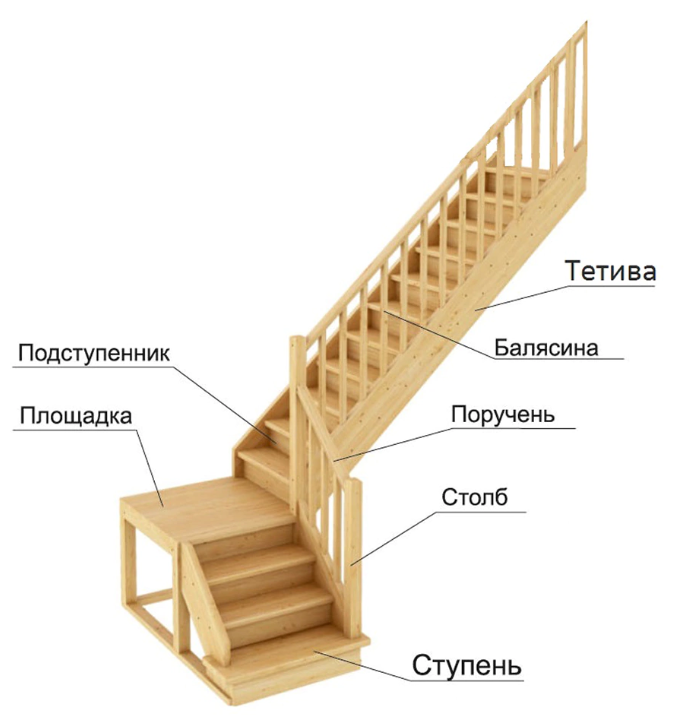 Ступень, хвоя, сорт АВ, цельноламельная, 40х300х900 мм