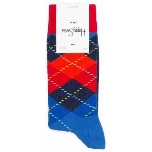 носки happy socks размер 36 40 черный красный синий желтый Носки Happy Socks, размер 36-40, синий, черный, красный