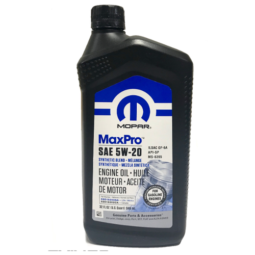 Масло моторное полусинтетическое MOPAR MAXPRO 5W-20