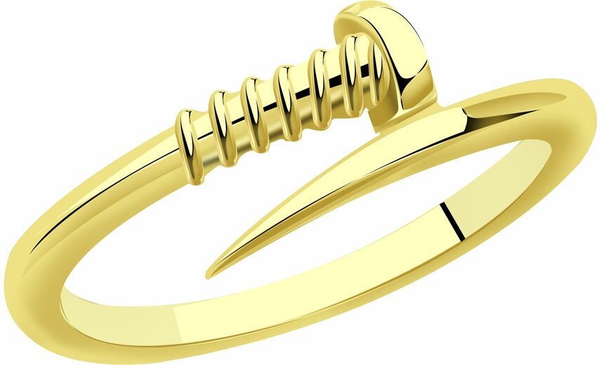 Кольцо Diamant online, желтое золото, 585 проба