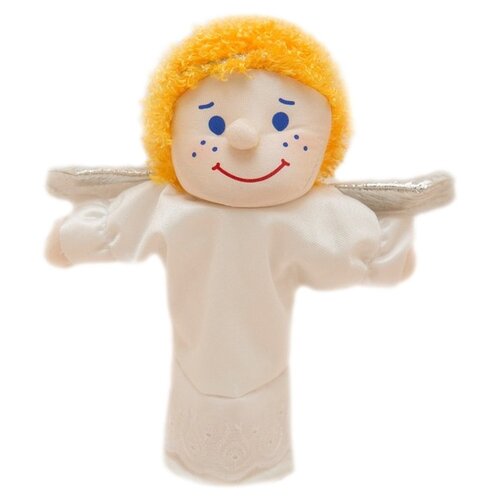 фото Кукла-рукавичка ангел, мягкая игрушка для кукольного театра, кукла-перчатка бока