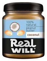 Real Will Арахисовая паста кокосовая, 330 г
