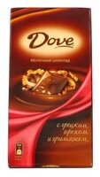 Шоколад Dove молочный с грецким орехом и грильяжем, 100 г