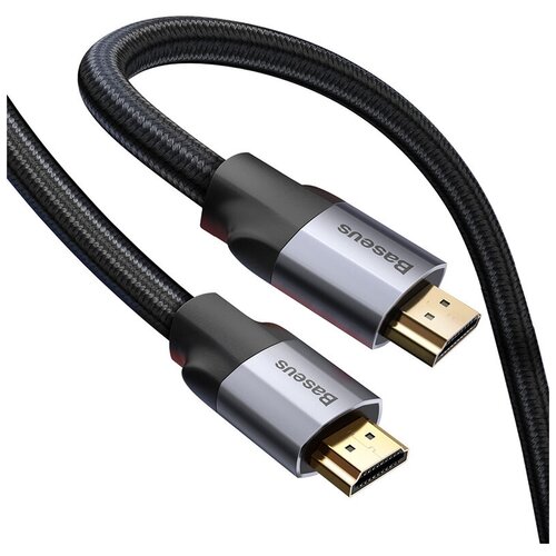 Видеокабель BASEUS Visual Enjoyment HDMI (m) - HDMI (m), 1 м, черный кабель аудио видео hd адаптер hoco ua16 type c to hdmi 2 м 4khd cерый черный