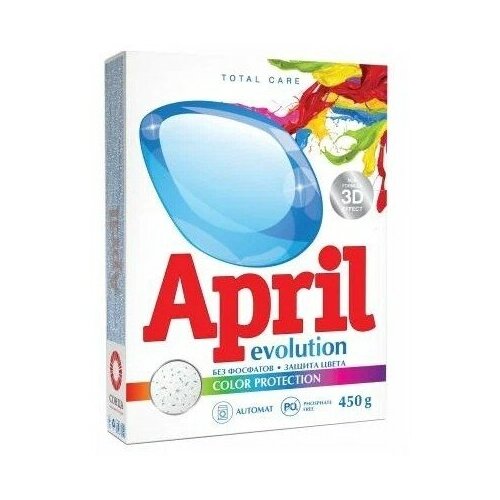 Стиральный порошок April Evolution Color Protection, для цветного белья, автомат, 400 г