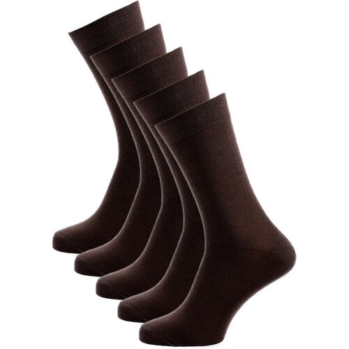 фото Носки годовой запас носков, 5 пар, размер 25 (39-41), коричневый
